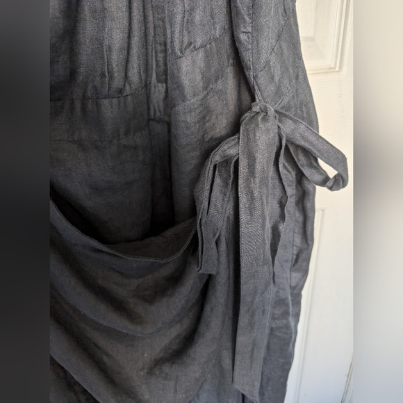 NWOT One Shoulder Linen Dress - Picture 9 of 16